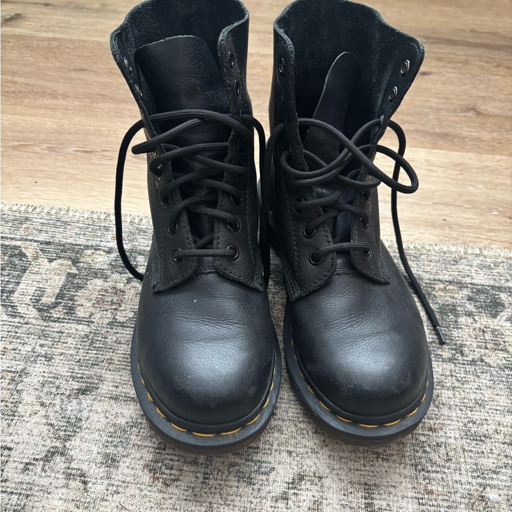 Dr. Martens Black Pascal Leather Boots